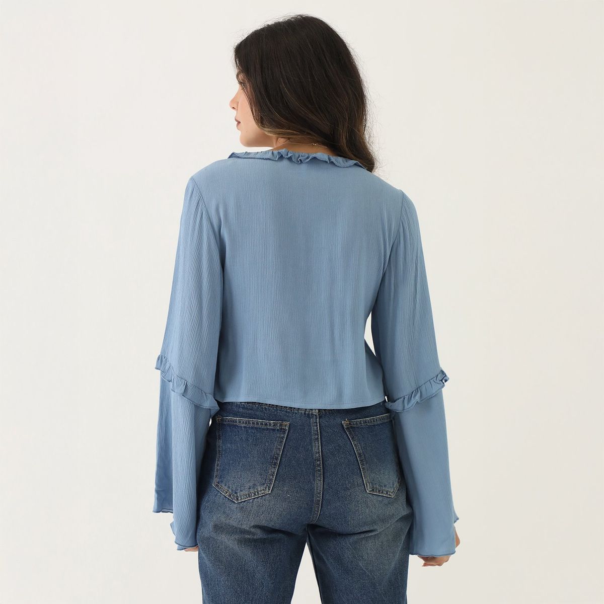 SYBILLA - Blusa Manga Larga Casual Mujer Sybilla