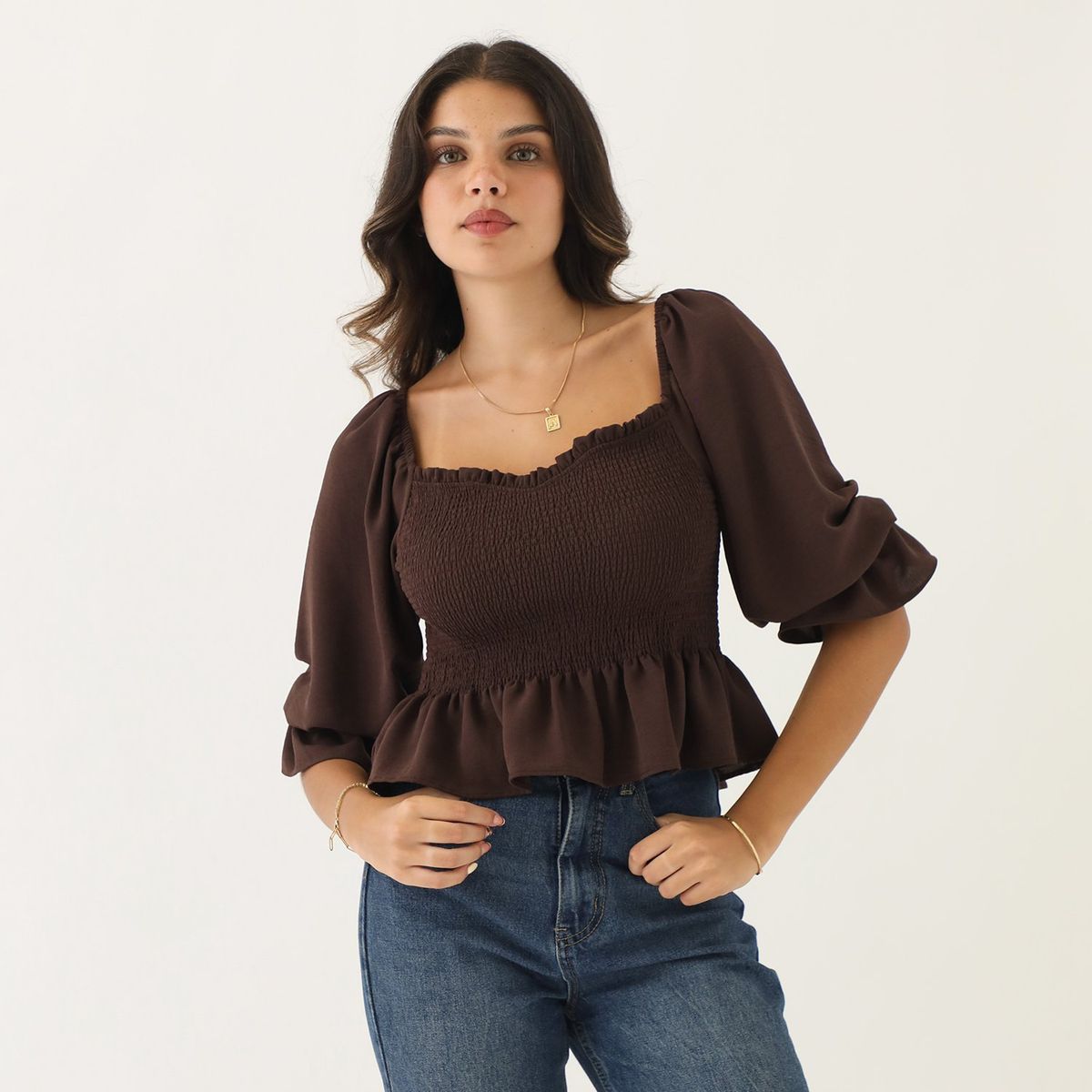 SYBILLA - Blusa Manga Larga Casual Mujer Sybilla