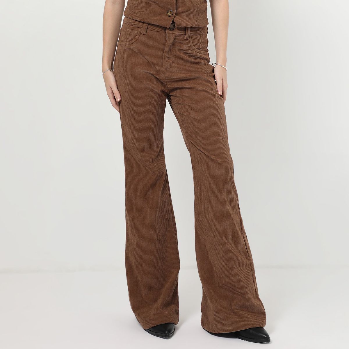 SYBILLA - Pantalón Casual Flare Mujer Sybilla