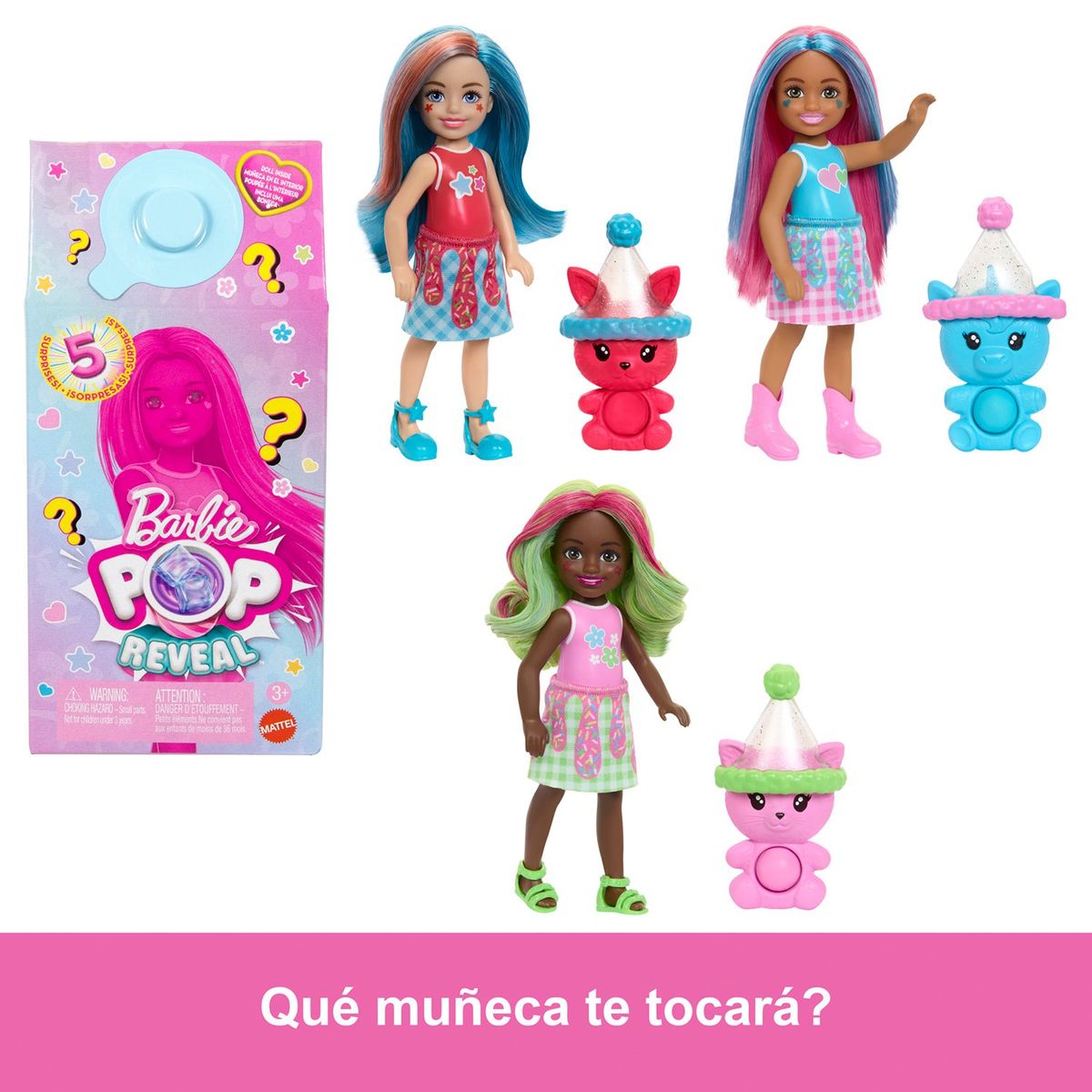 BARBIE - Barbie Pop Reveal Muñeca Batidos Chelsea Sorpresa