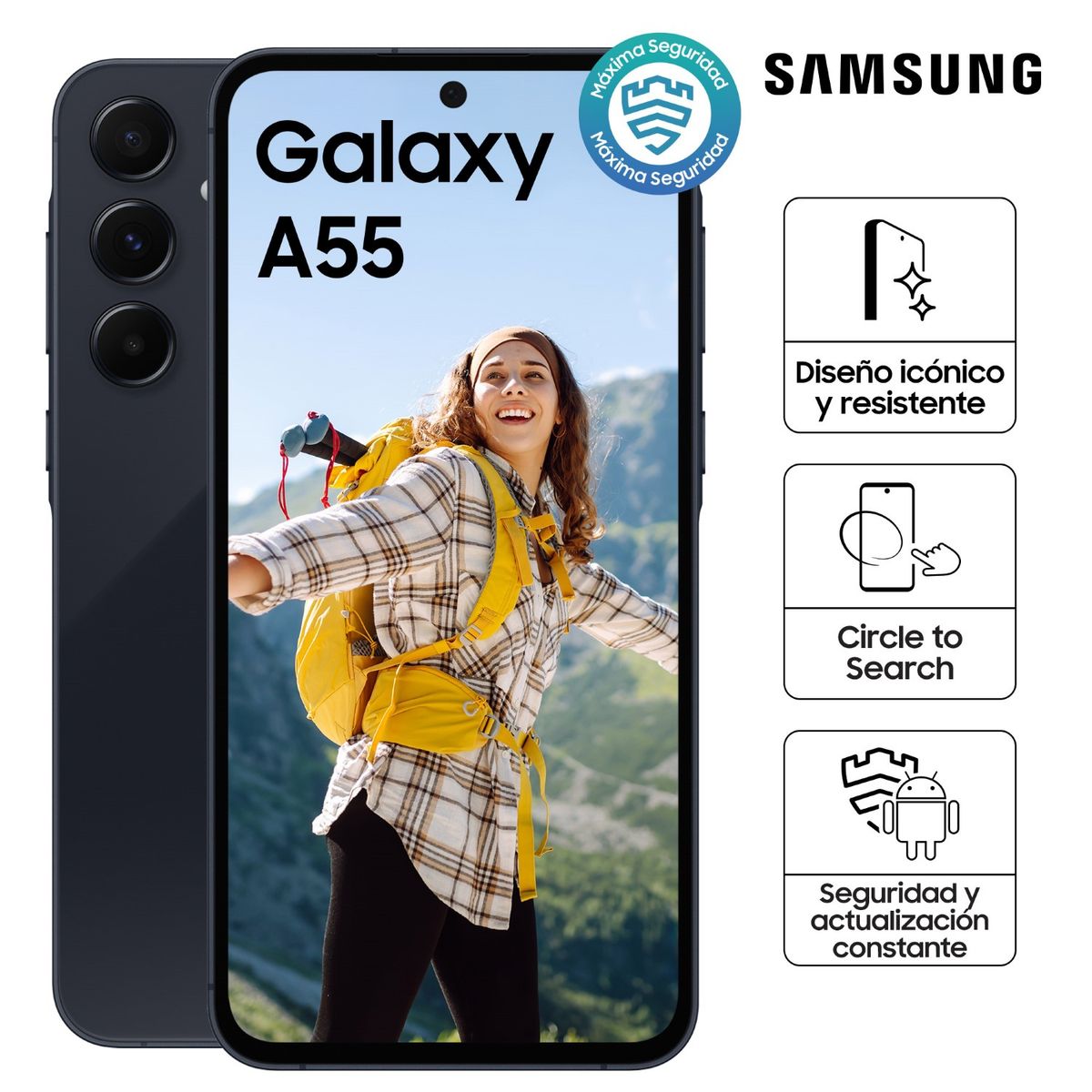 SAMSUNG - Galaxy A55 5g 256gb Black