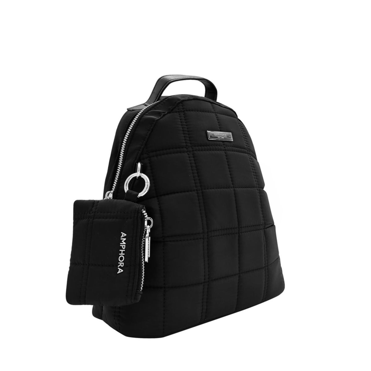 AMPHORA - Mochila Croacia Negro Y Textura