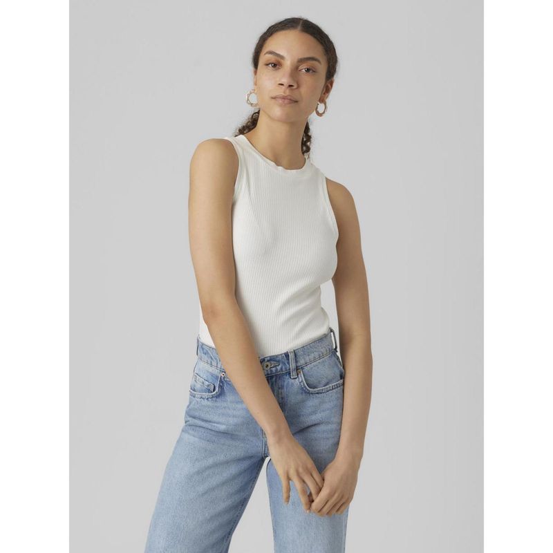 VERO MODA - Top Sin Mangas Algodón Mujer Vero Moda