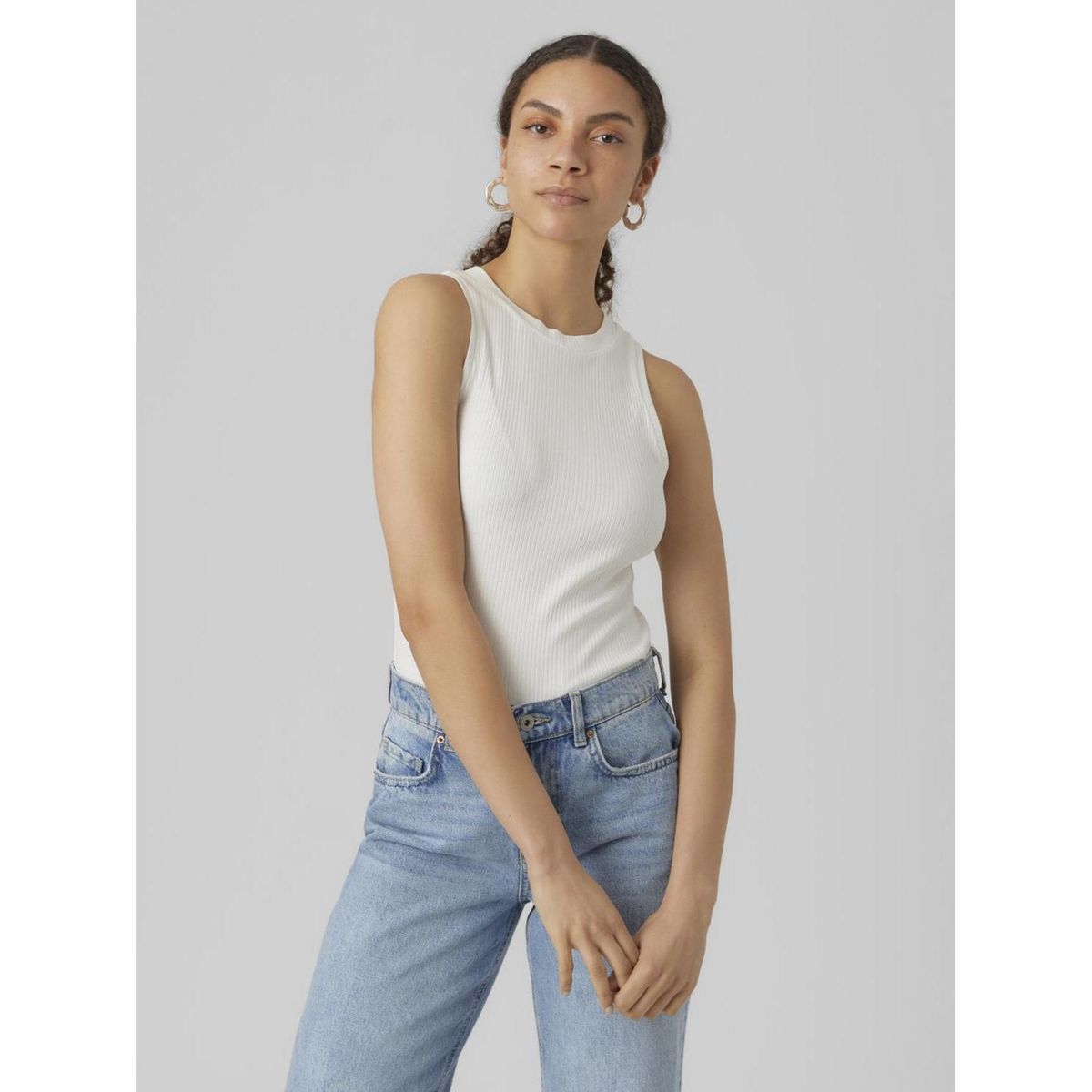 VERO MODA - Top Sin Mangas Algodón Mujer Vero Moda