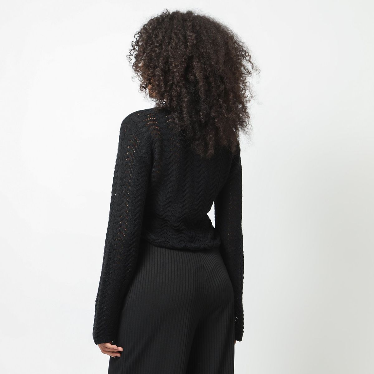 DENIMLAB - Top Manga Larga Casual Mujer Denimlab