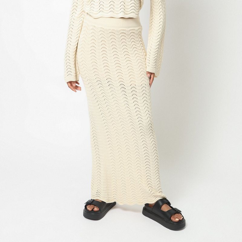 DENIMLAB - Falda Larga Casual Mujer Denimlab