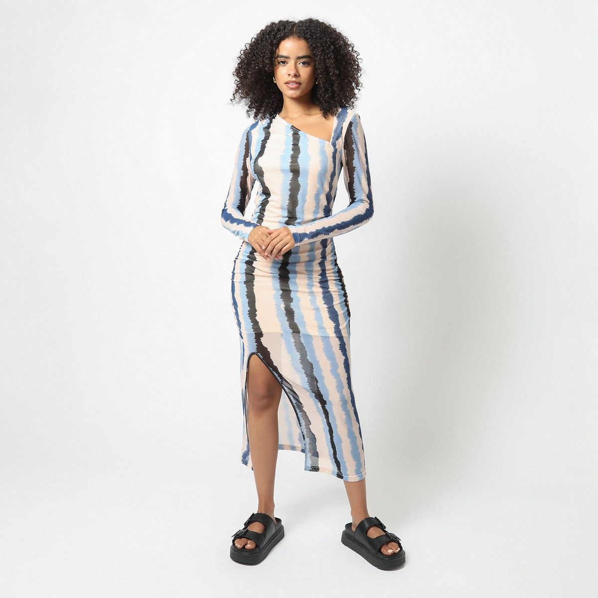 DENIMLAB - Vestido Largo Casual Mujer Denimlab