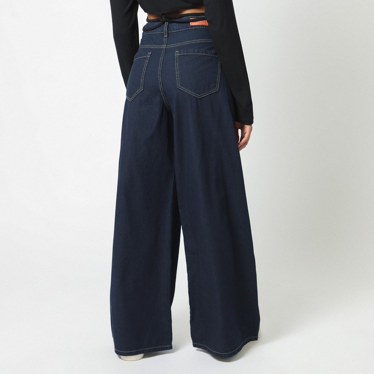 DENIMLAB - Pantalón Wide 100% Algodón Mujer Denimlab