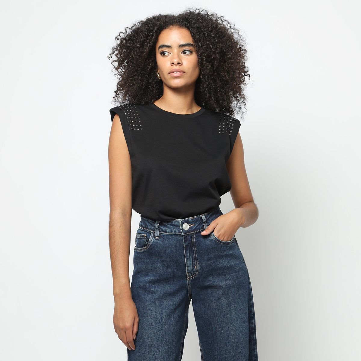 DENIMLAB - Polo Sin Mangas 100% Algodón Mujer Denimlab