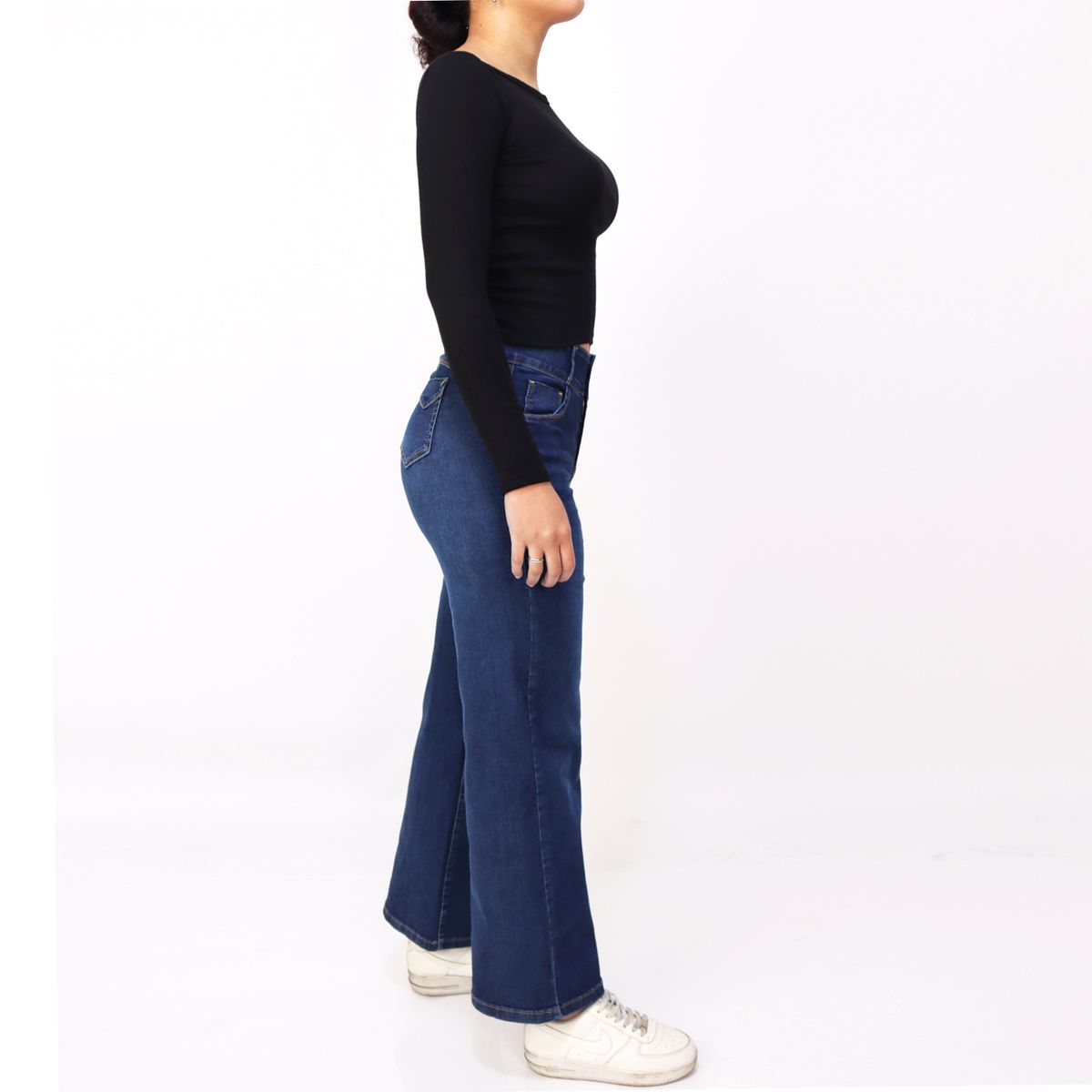 KAYRA POBLET - Jean Straight Tiro Alto Mujer Kayra Poblet