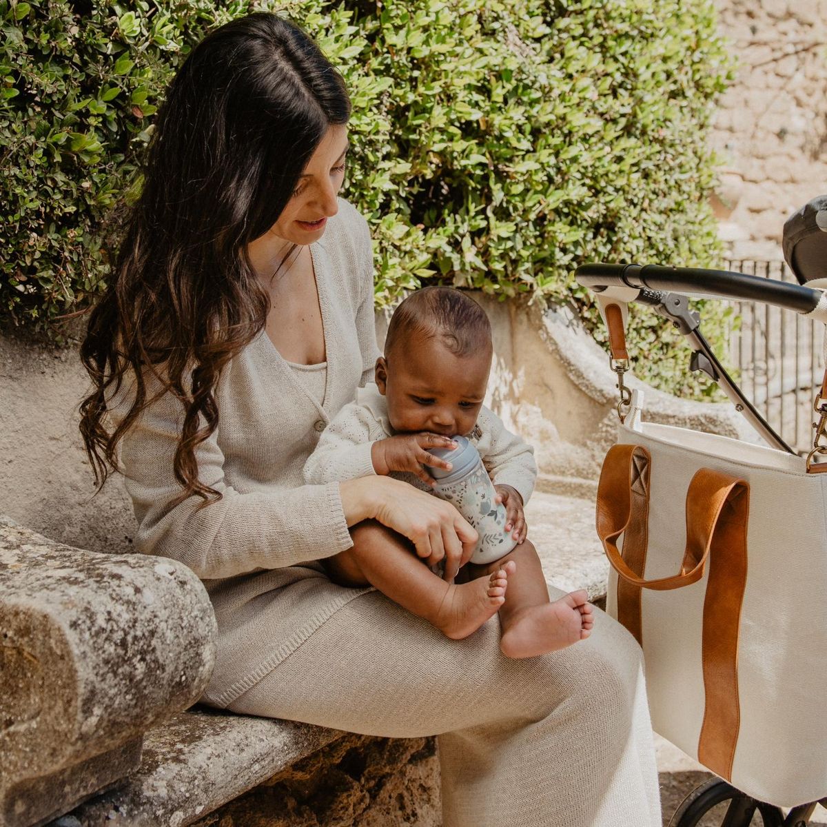 SUAVINEX - Bolso Pañalero Tote Bag Beige Suavinex