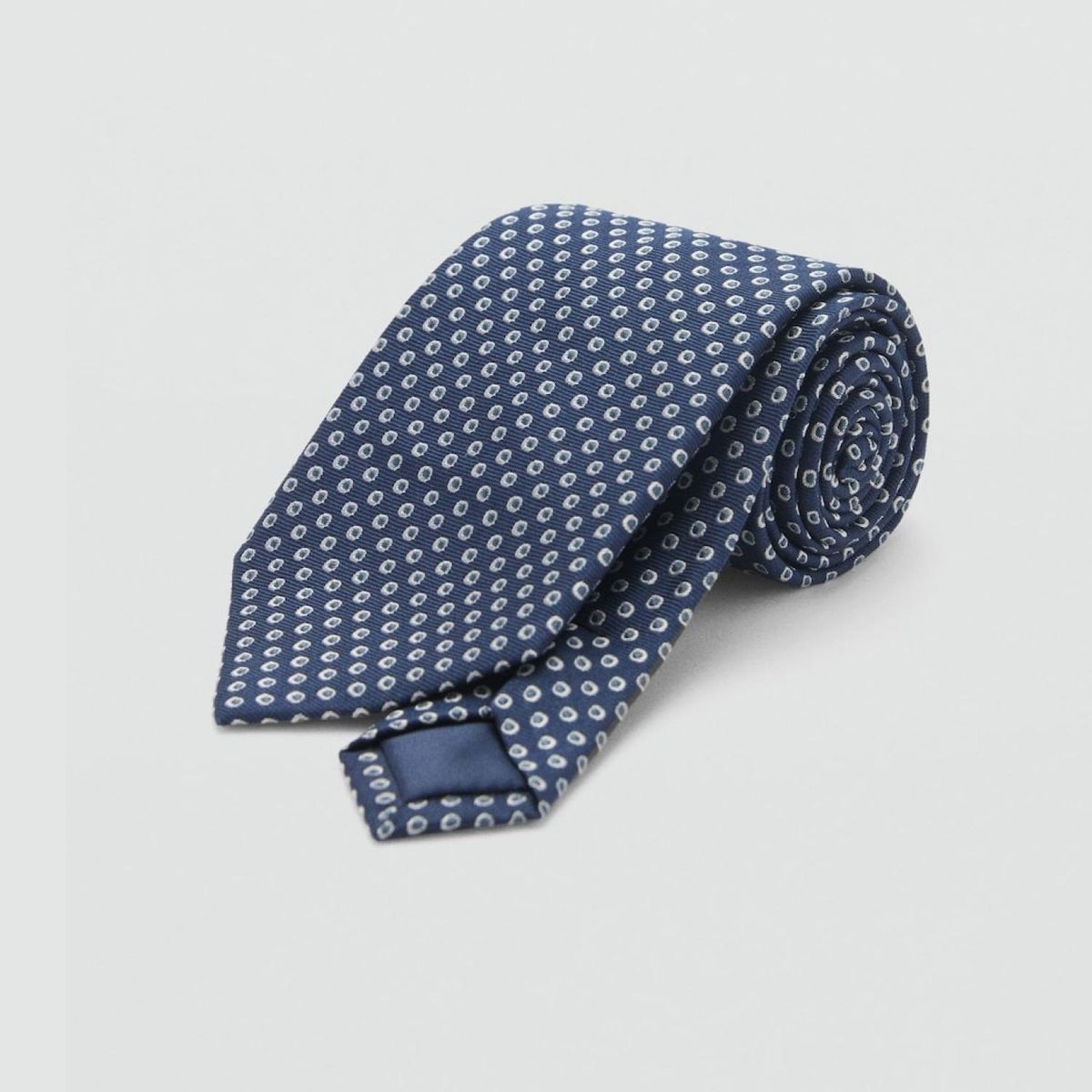 MANGO - Corbata Seda Diseño Geométrico Mango Man