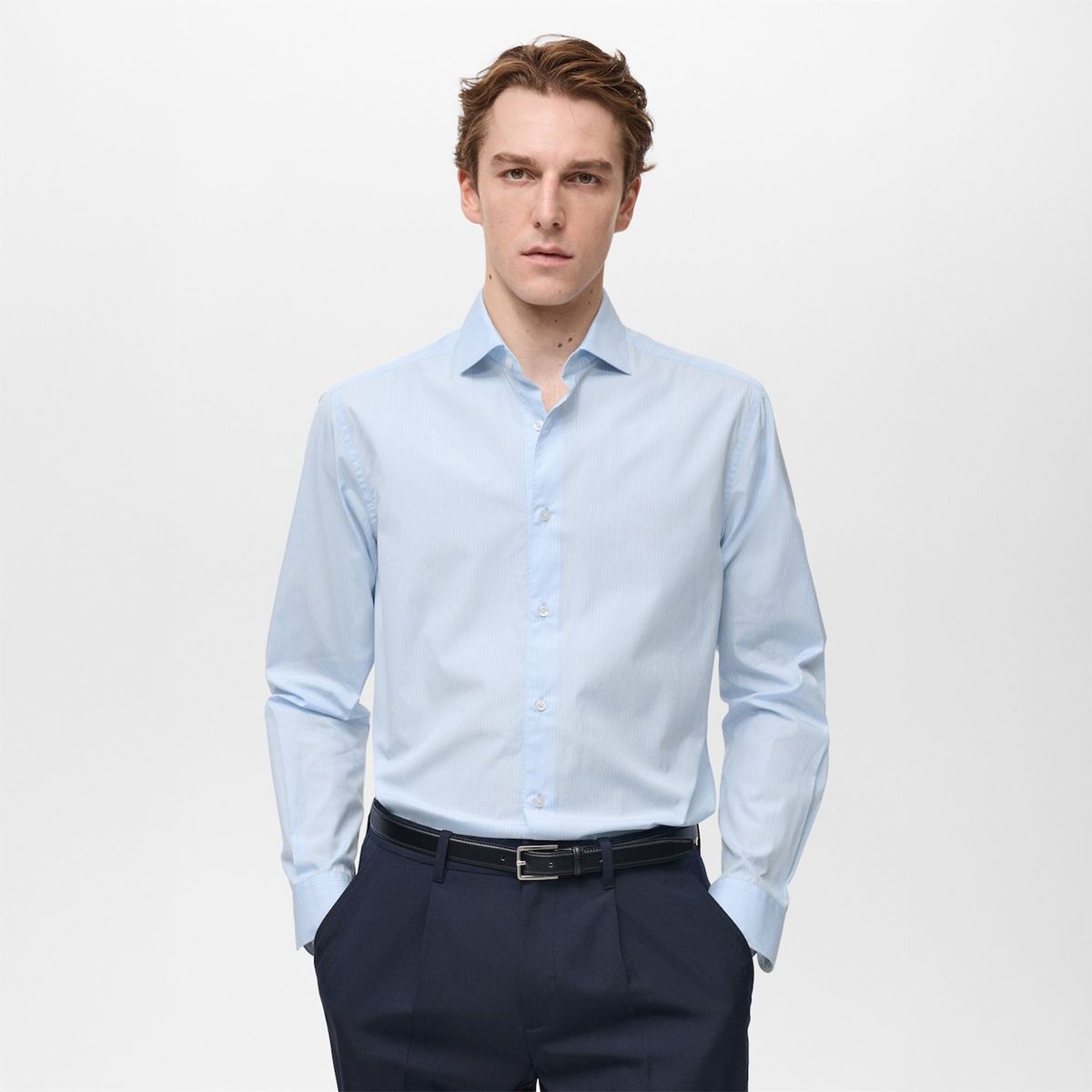 MANGO - Camisa Manga Larga Hombre Mango