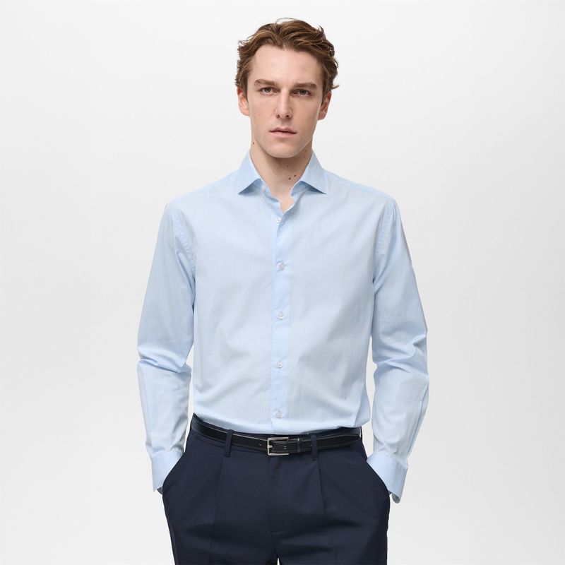 MANGO - Camisa Manga Larga Hombre Mango