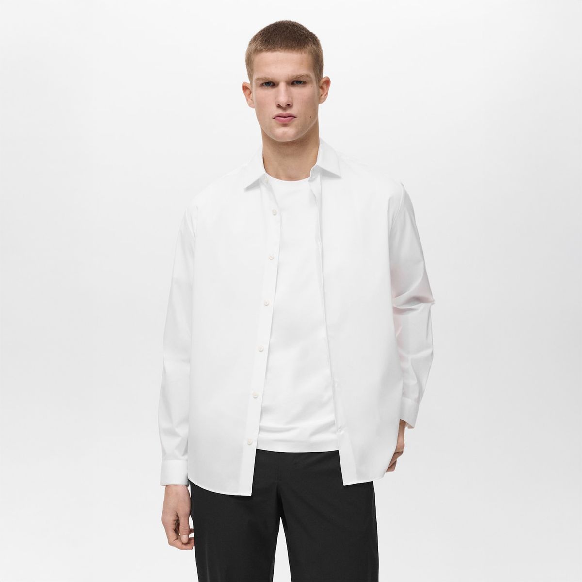 MANGO - Camisa Comfort Stretch Hombre Mango Man