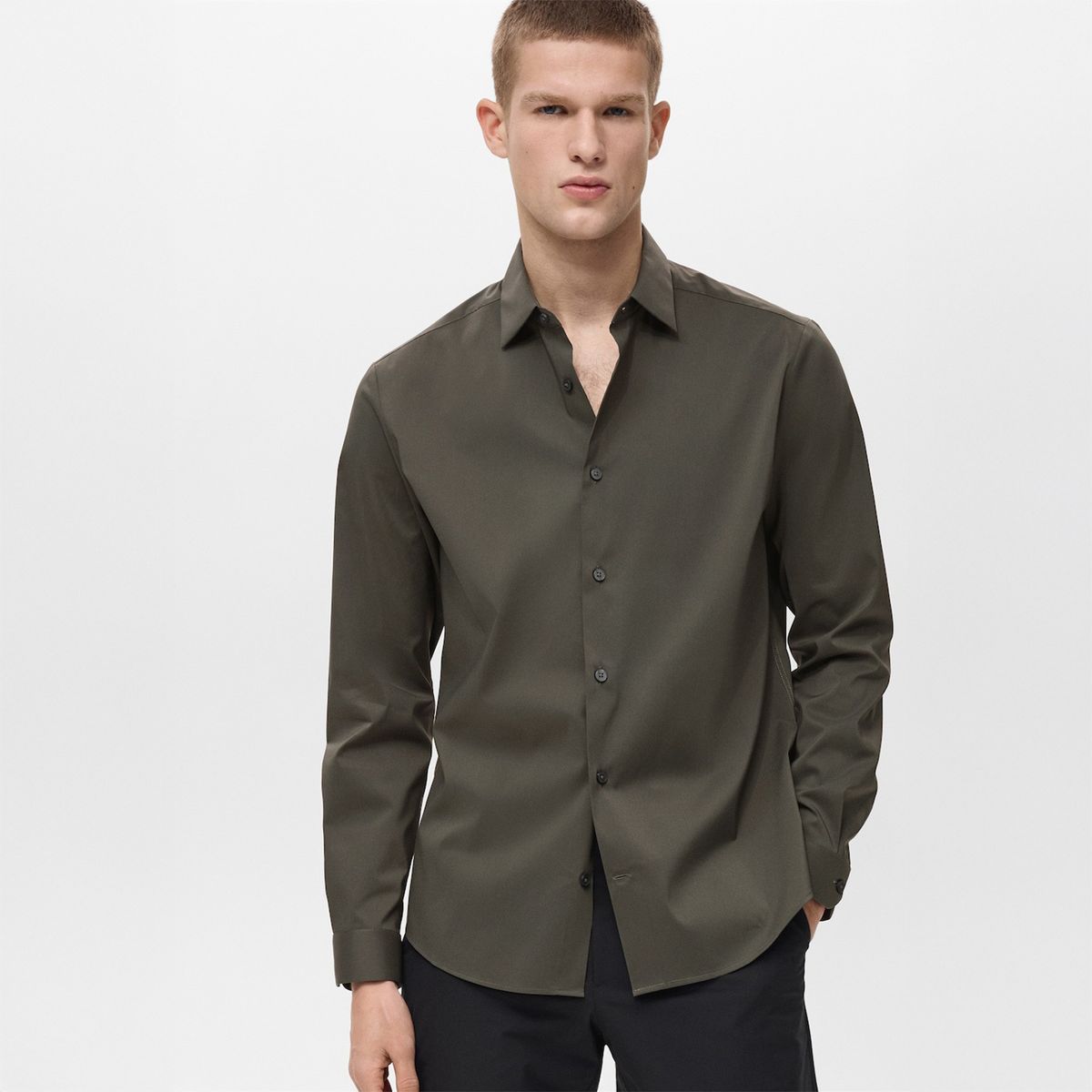 MANGO - Camisa Comfort Stretch Hombre Mango Man