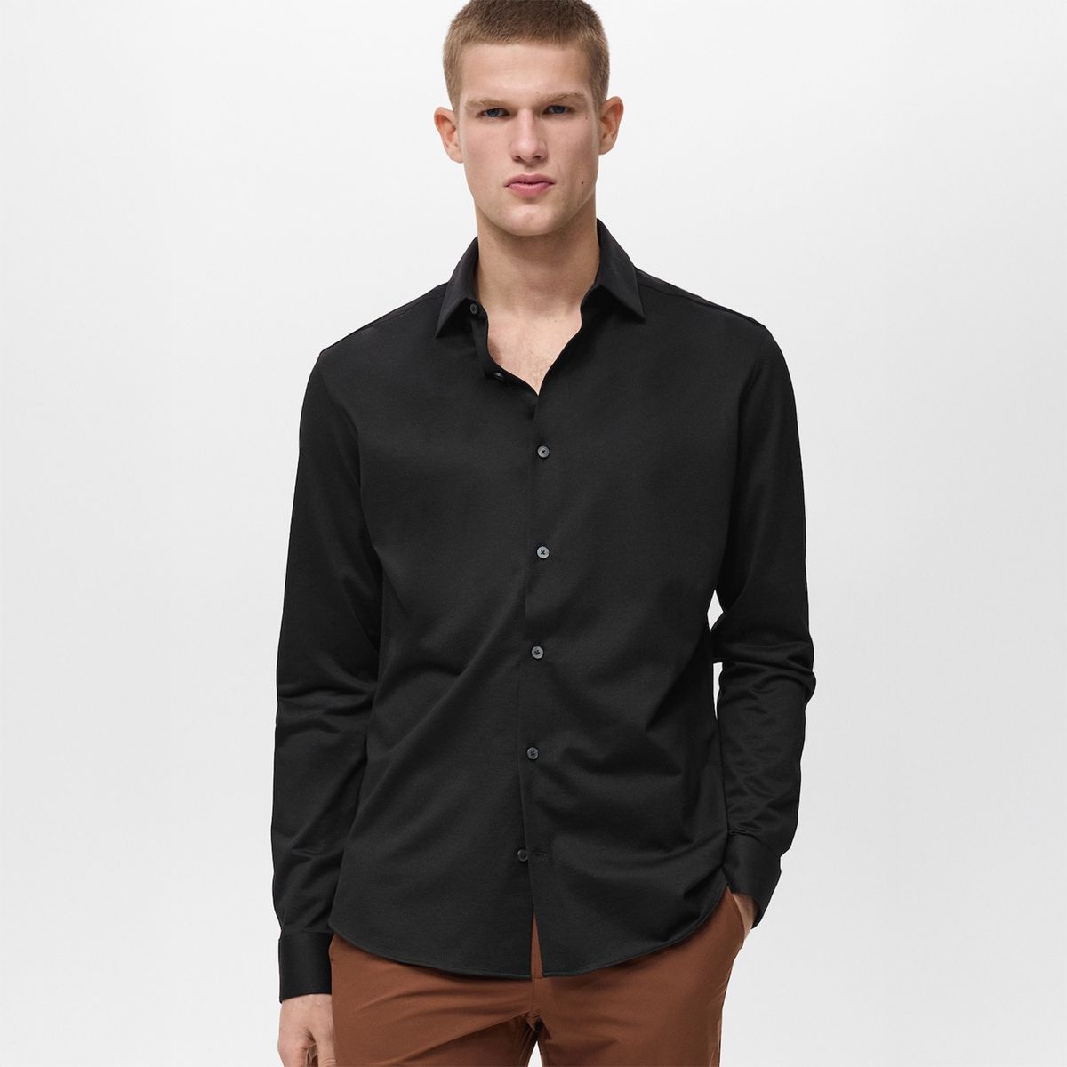 MANGO - Camisa Comfort Stretch Hombre Mango Man