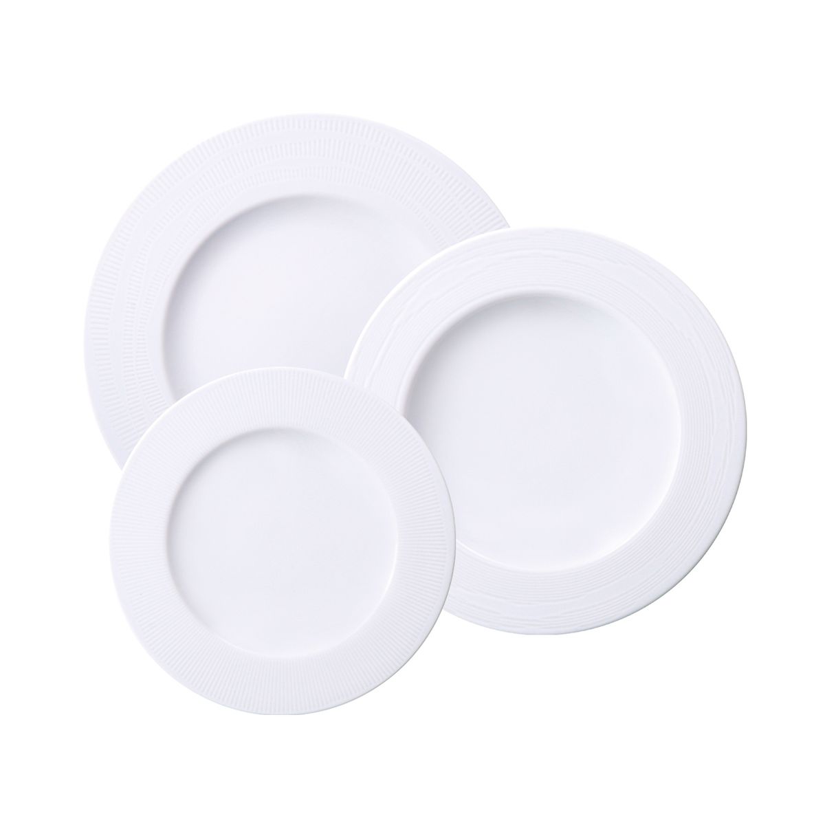 TRAMONTINA - Juego de Platos 12 Piezas Porcelana Nexus