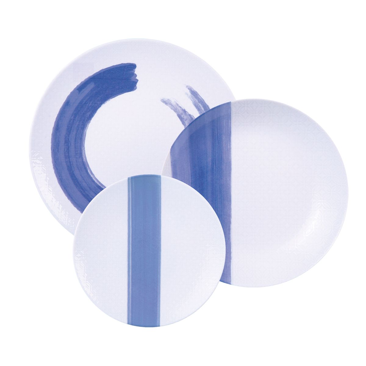 TRAMONTINA - Juego de Platos 12 Piezas Porcelana Soho