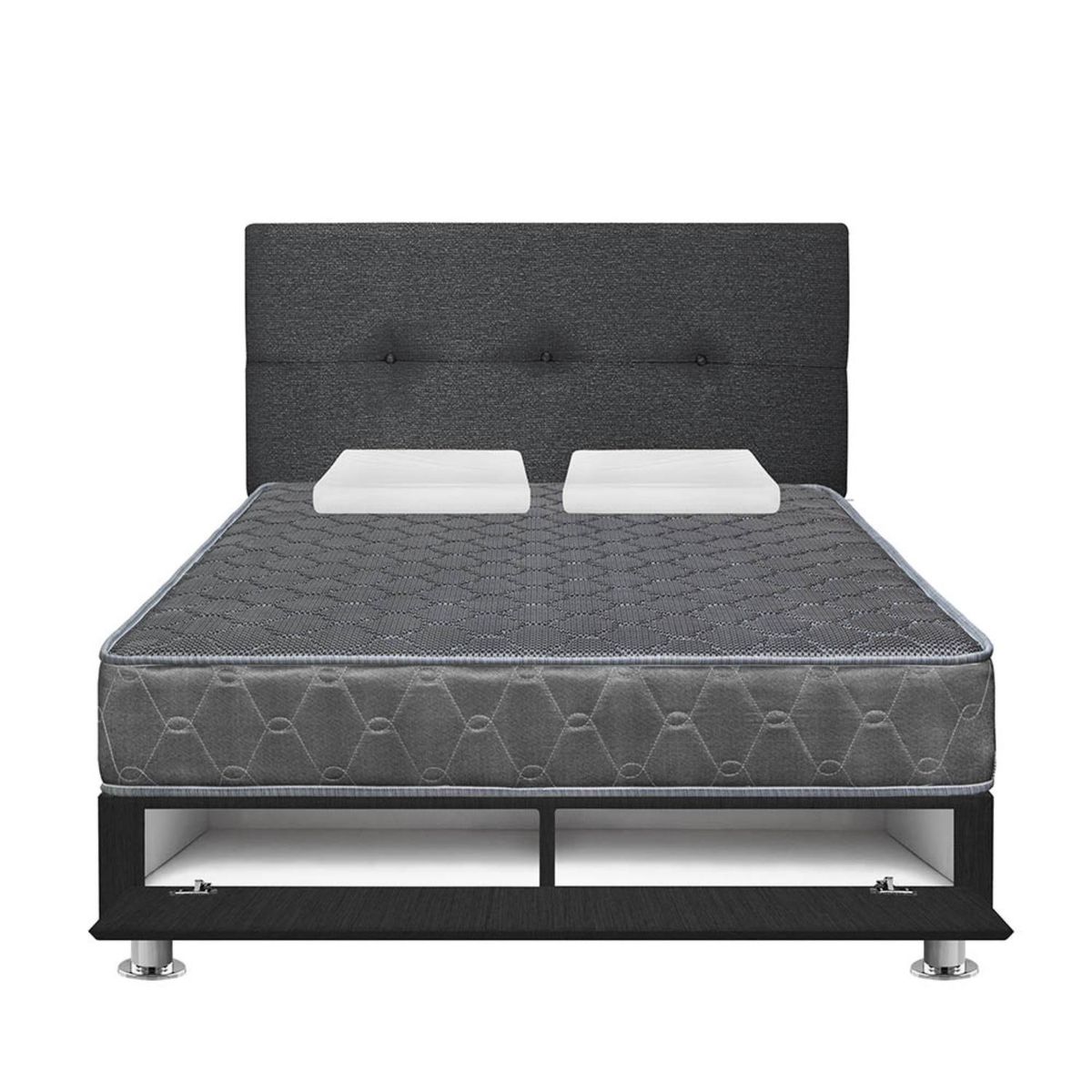 FORLI - Dormitorio Sabanera Acqua 2Plz Gris + Edredón