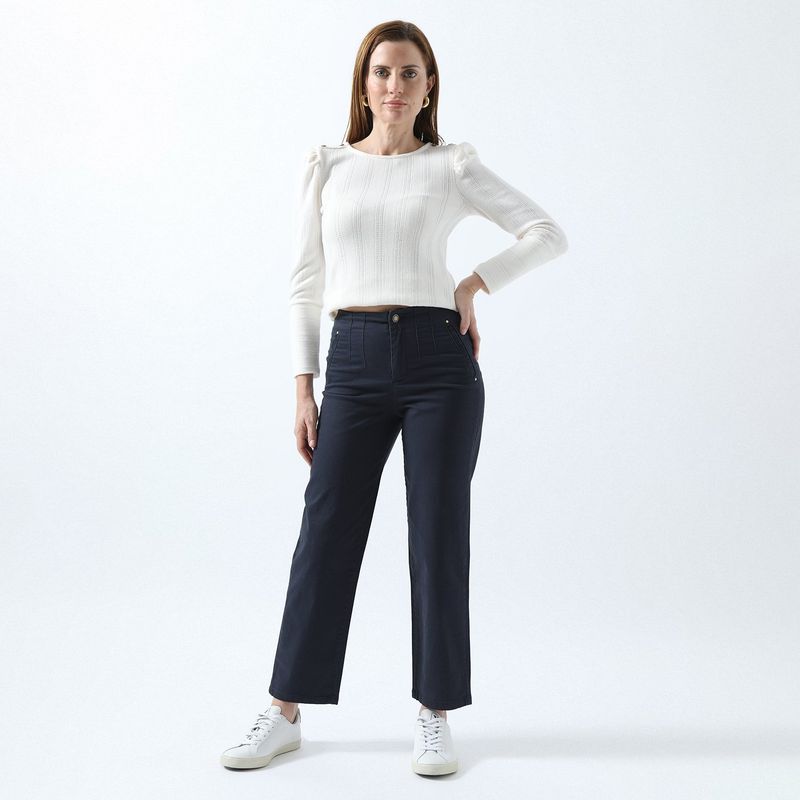 NEWPORT - Pantalón Básico Algodón Mujer Newport