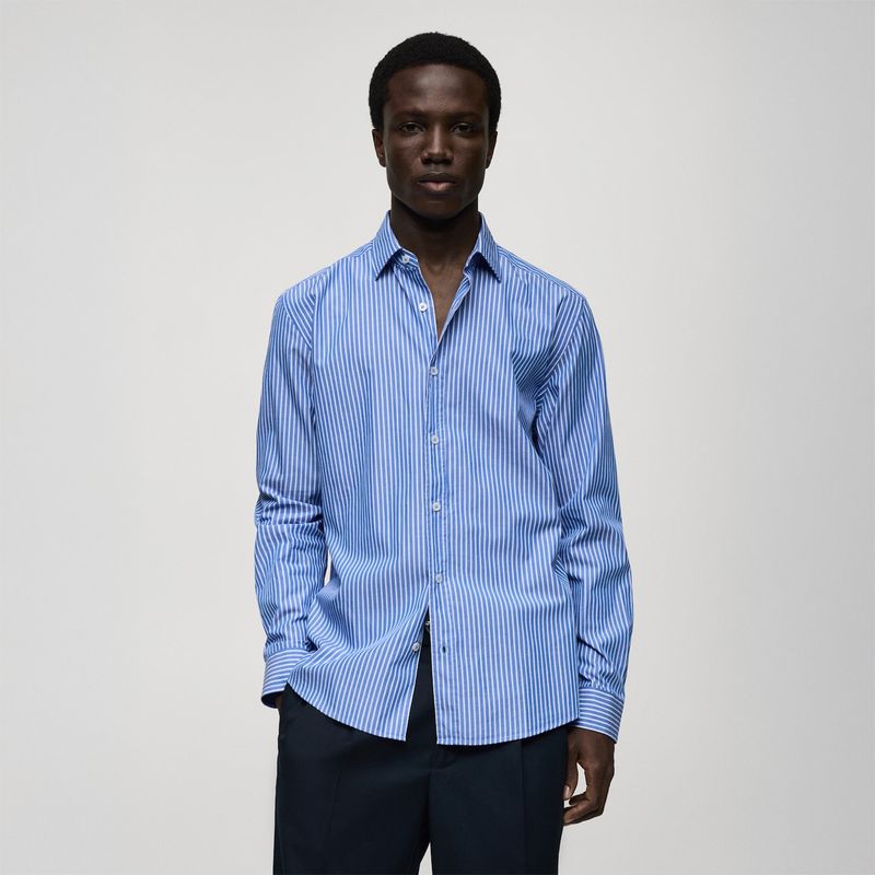 MANGO - Camisa Manga Larga Hombre Mango