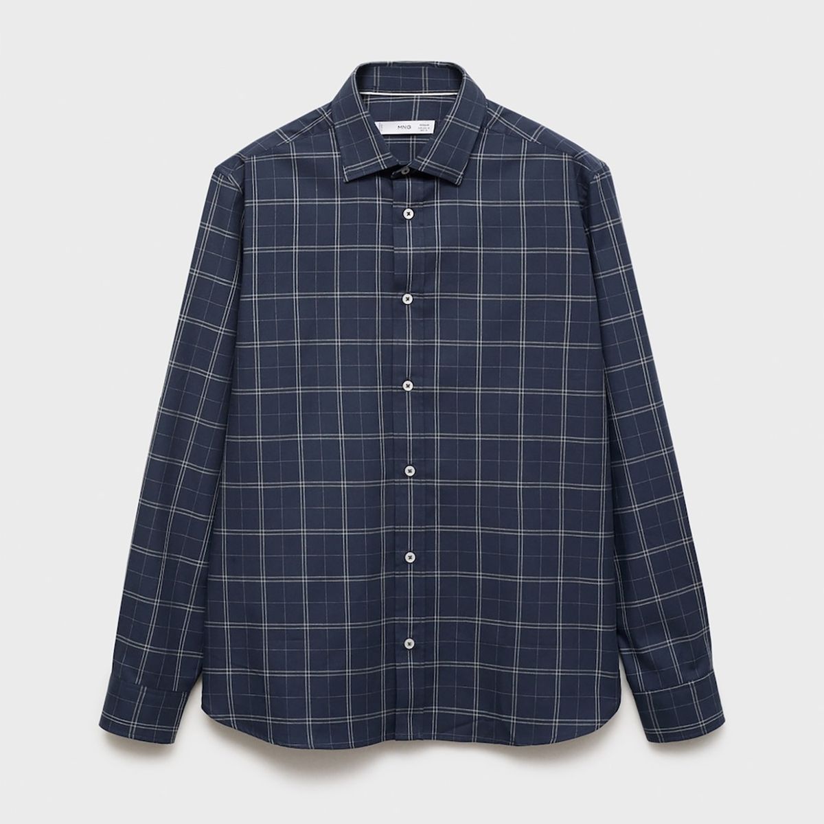 MANGO - Camisa Regular Fit Algodón Cuadros Mango