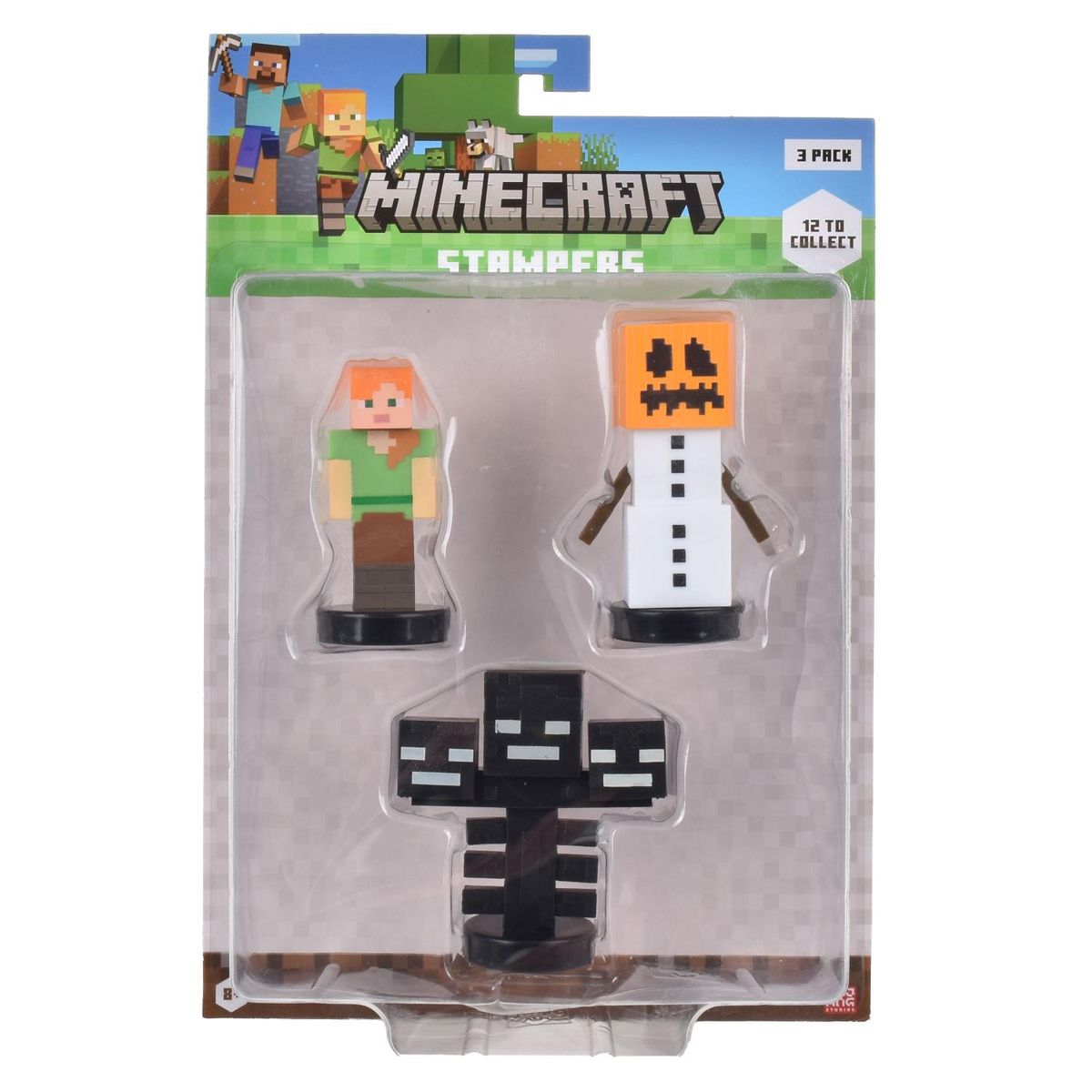 MINECRAFT - Figuras Timbre Pack 3 Und Minecraft
