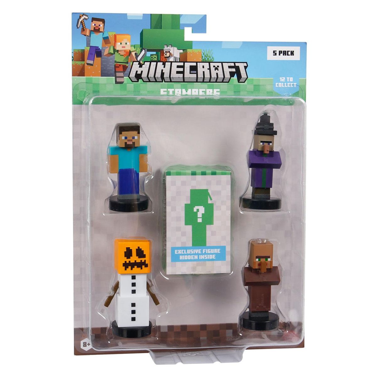 MINECRAFT - Figuras Timbre Pack 5 Und Minecraft