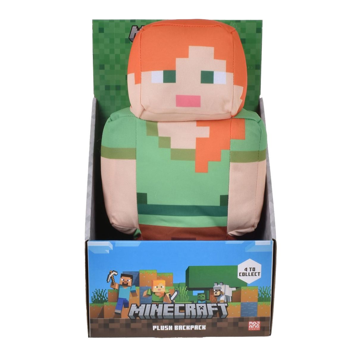 MINECRAFT - Mochila Peluche 30cm Minecraft