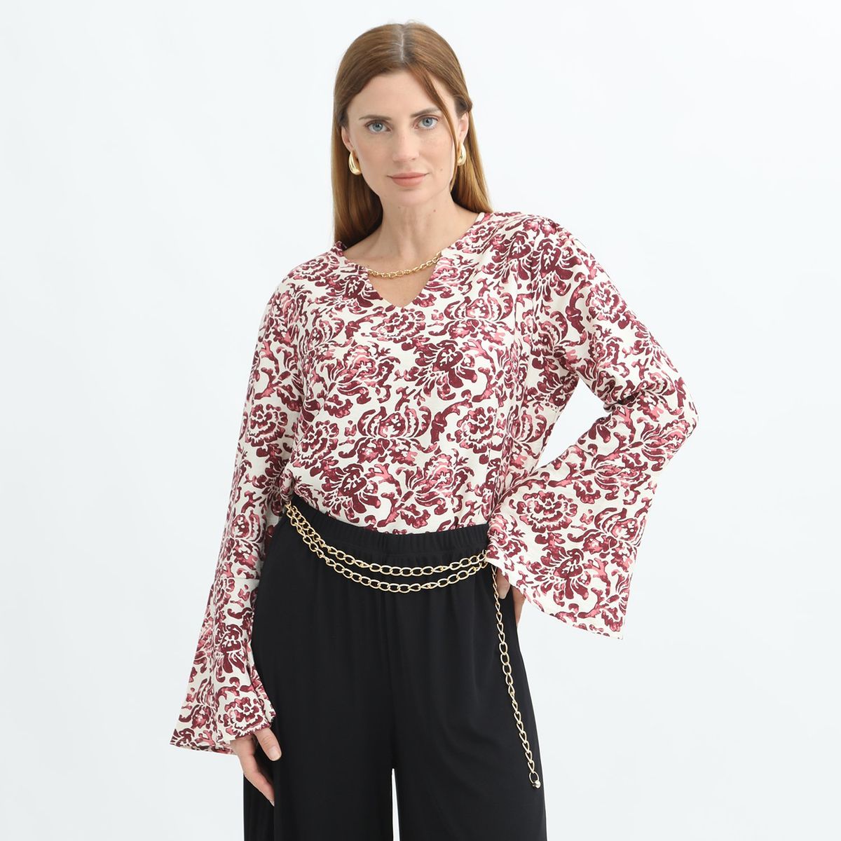 STEFANO COCCI - Blusa Manga Larga Casual Mujer Stefano Cocci