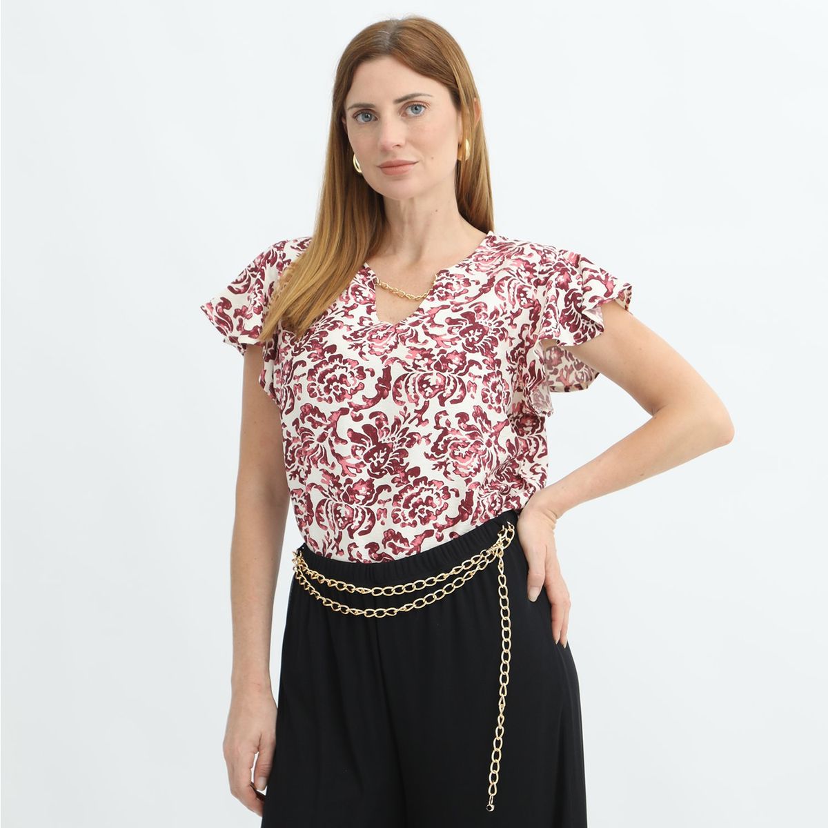 STEFANO COCCI - Blusa Manga Corta Casual Mujer Stefano Cocci