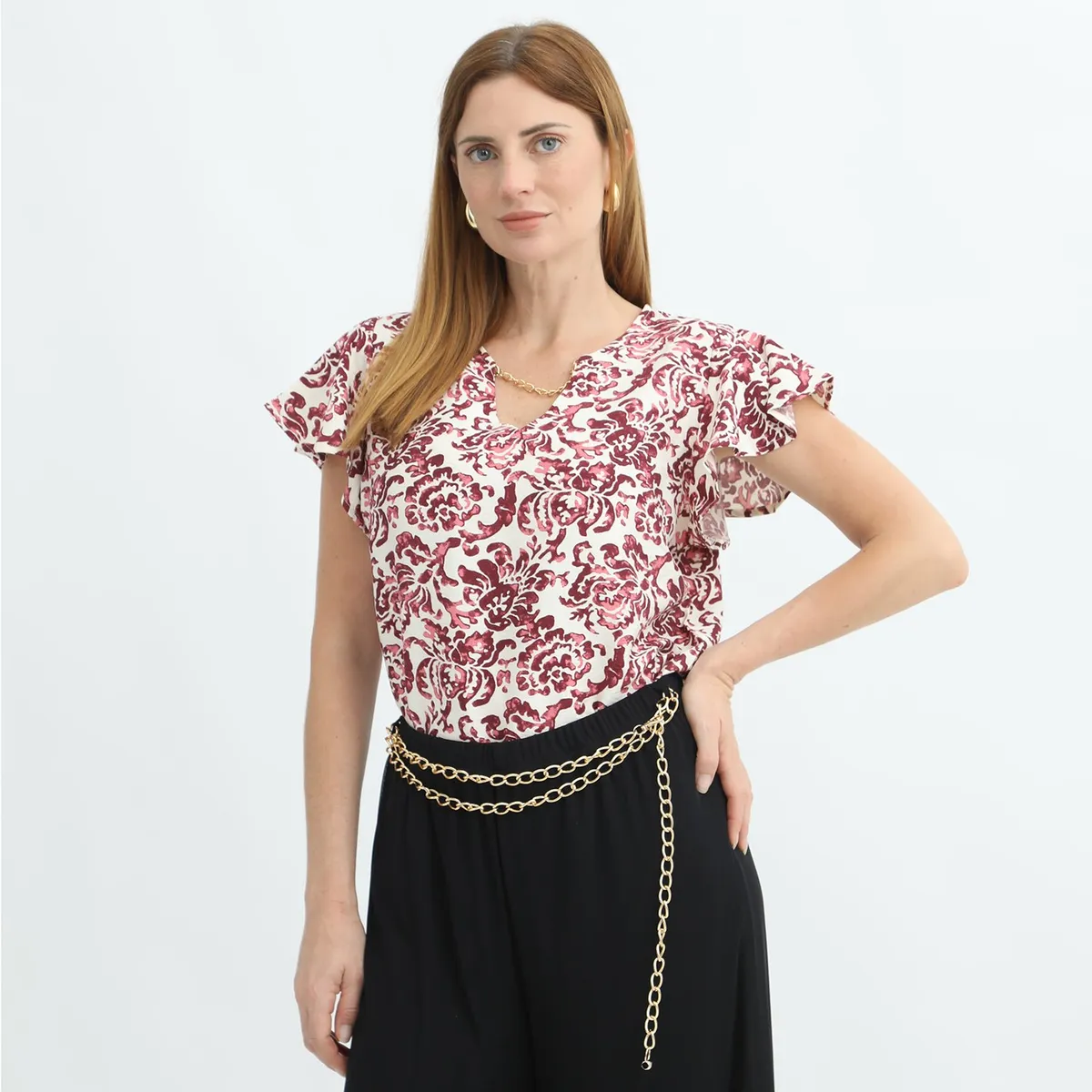 STEFANO COCCI - Blusa Manga Corta Casual Mujer Stefano Cocci