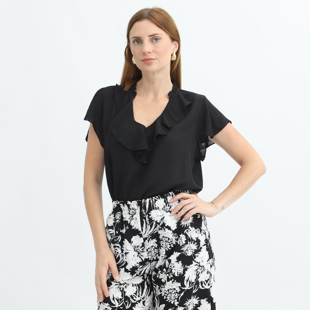 STEFANO COCCI - Blusa Manga Corta Casual Mujer Stefano Cocci