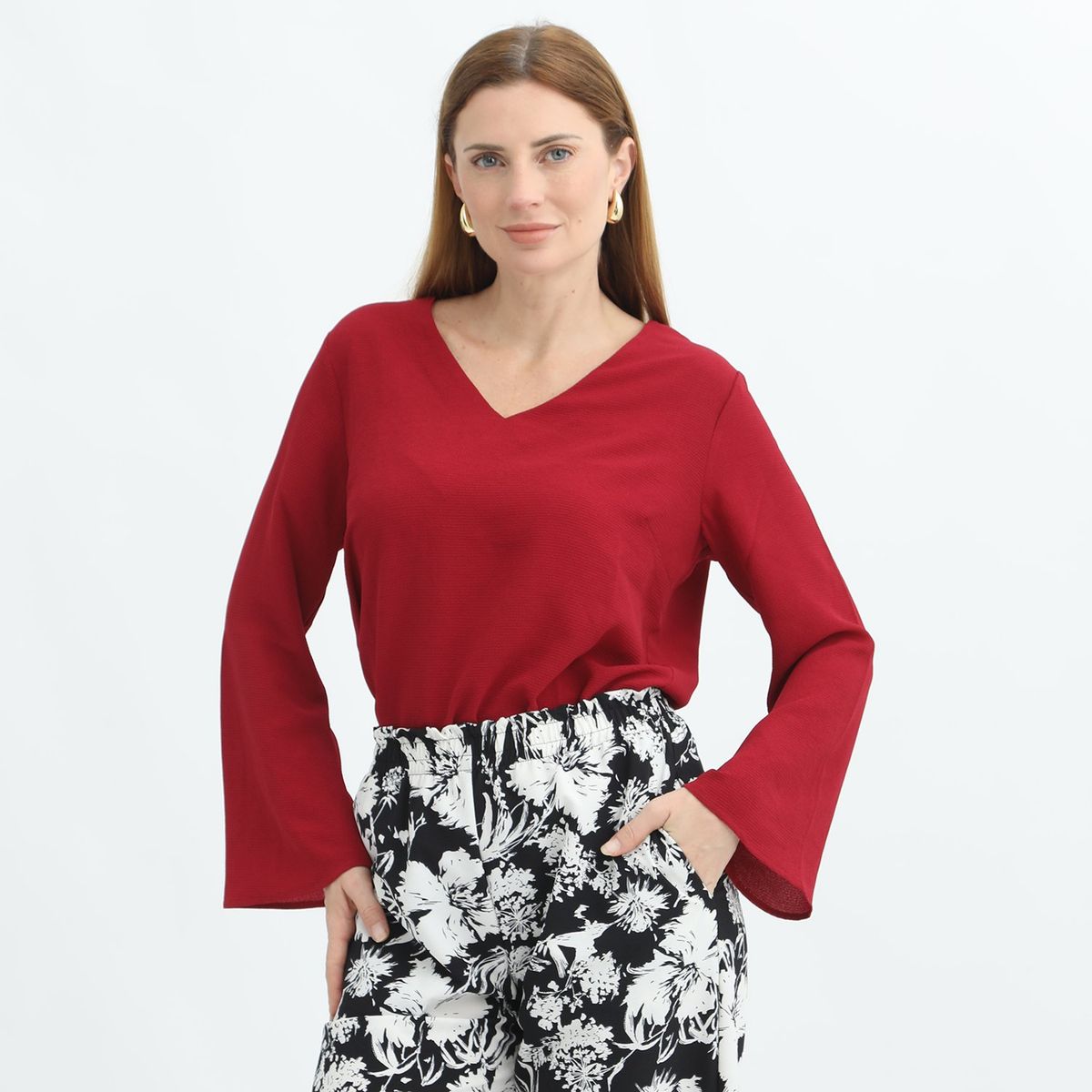 STEFANO COCCI - Blusa Manga Larga Casual Mujer Stefano Cocci