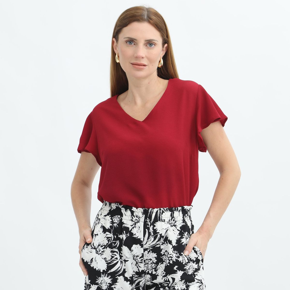 STEFANO COCCI - Blusa Manga Corta Casual Mujer Stefano Cocci