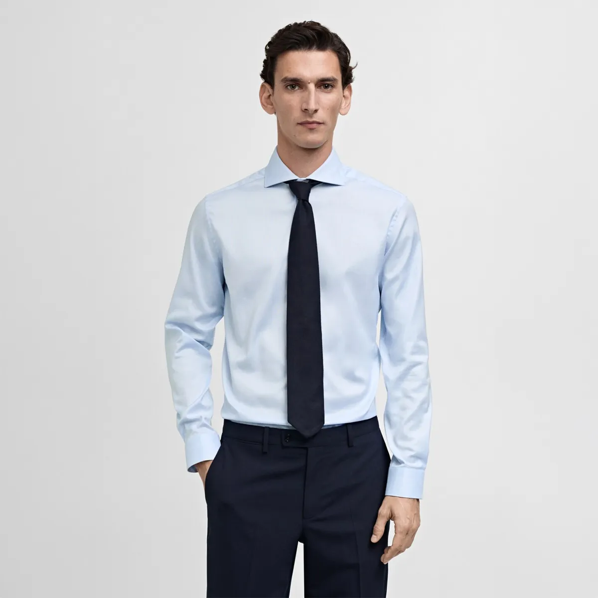 MANGO - Camisa 100% Algodón Hombre Mango Man