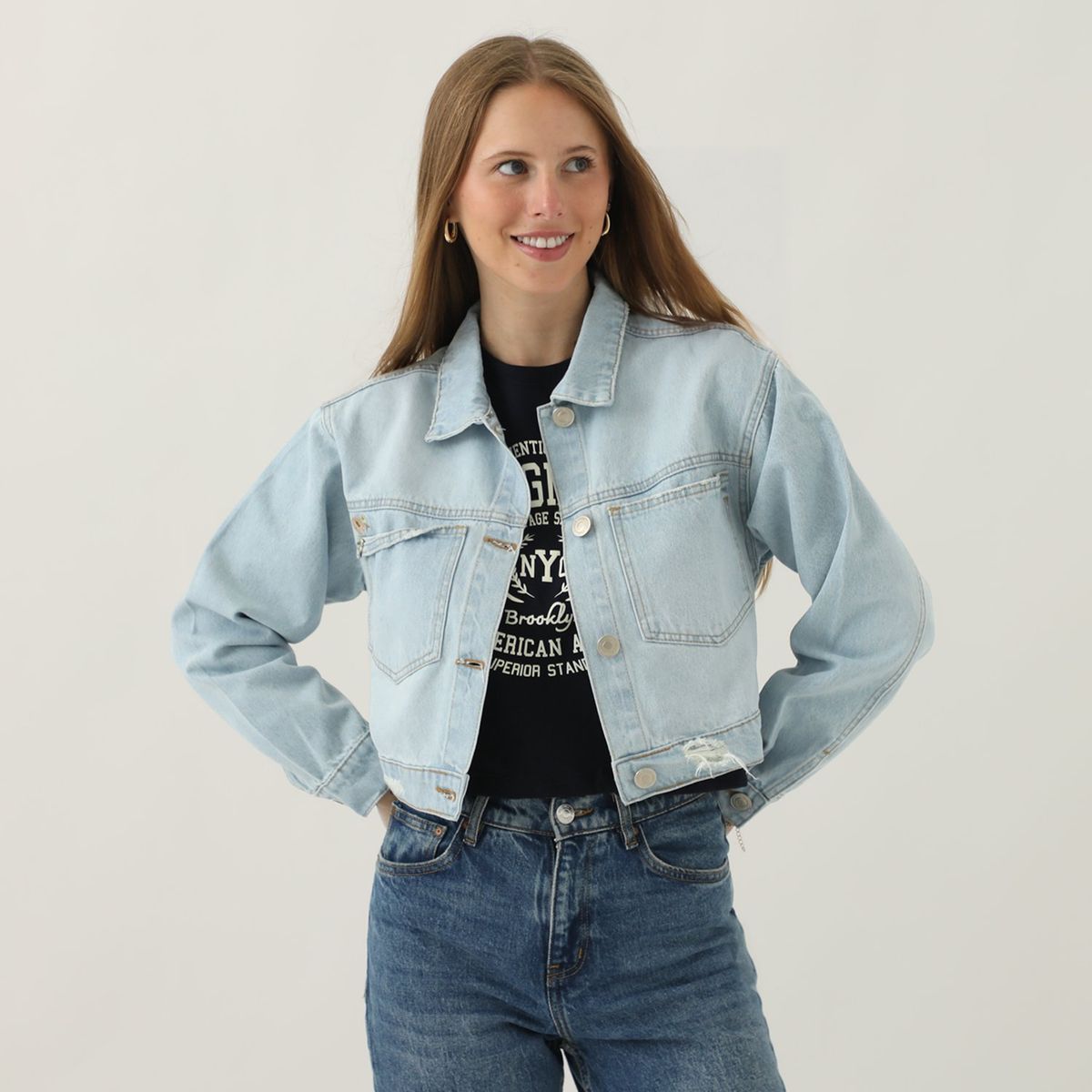 AMERICAN ABBEY - Casaca 100% Algodón Mujer American Abbey