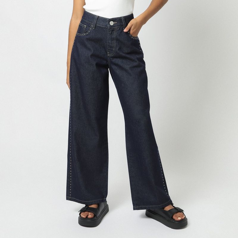 DENIMLAB - Jean Wide Leg Tiro Alto Mujer Denimlab