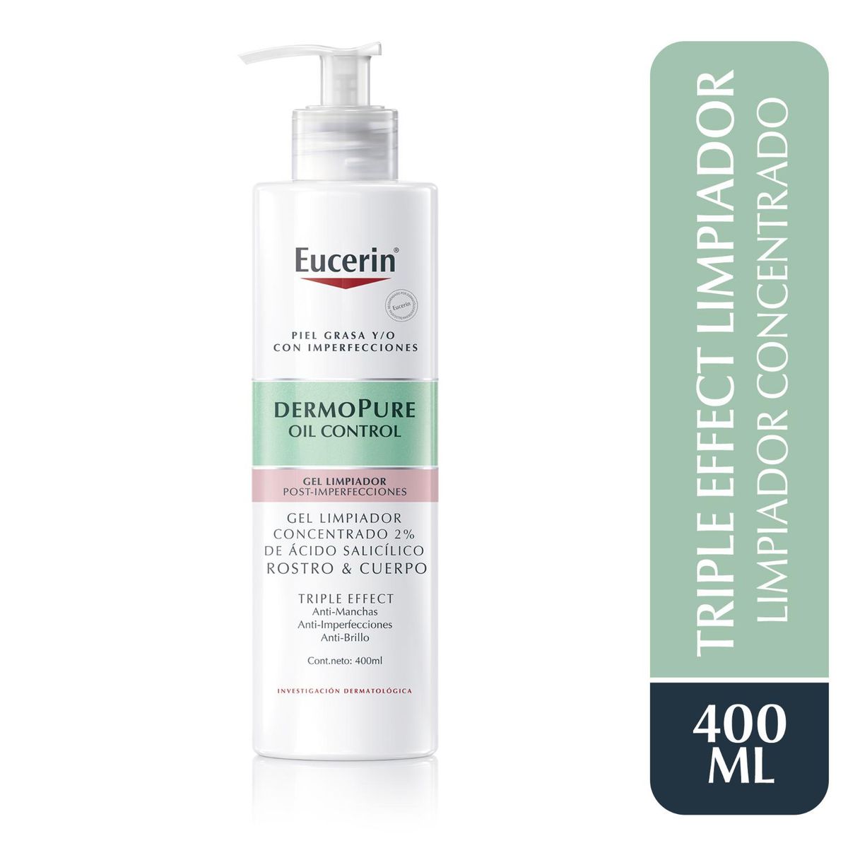 EUCERIN - Eucerin Dermopure Gel Limpiador Triple Effect 400ml
