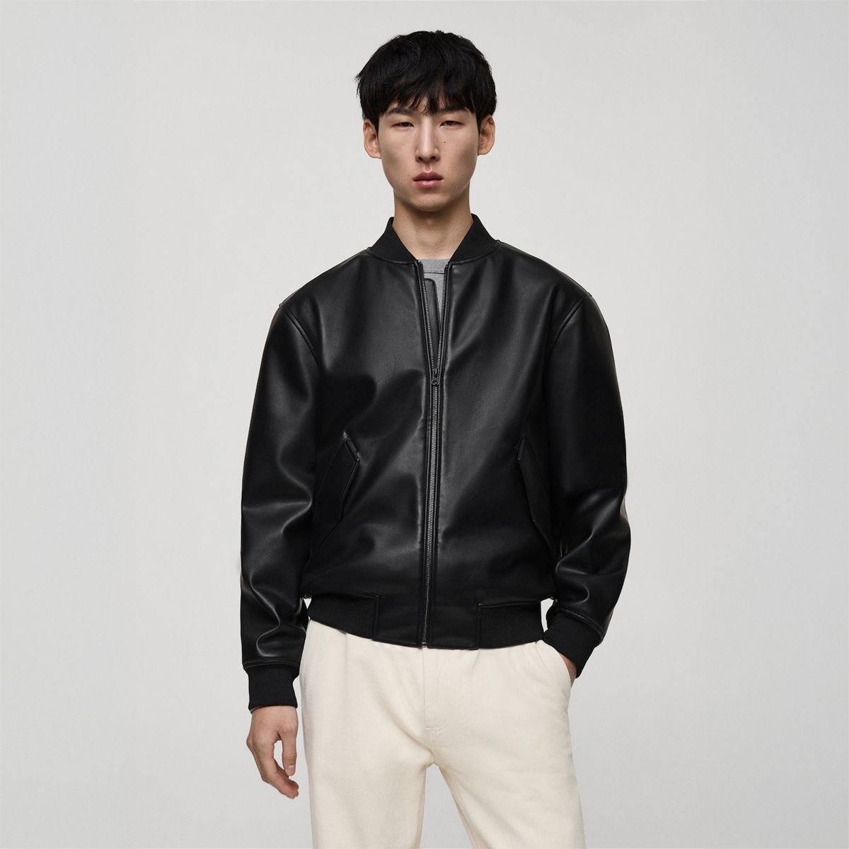 MANGO - Casaca Bomber Hombre Mango