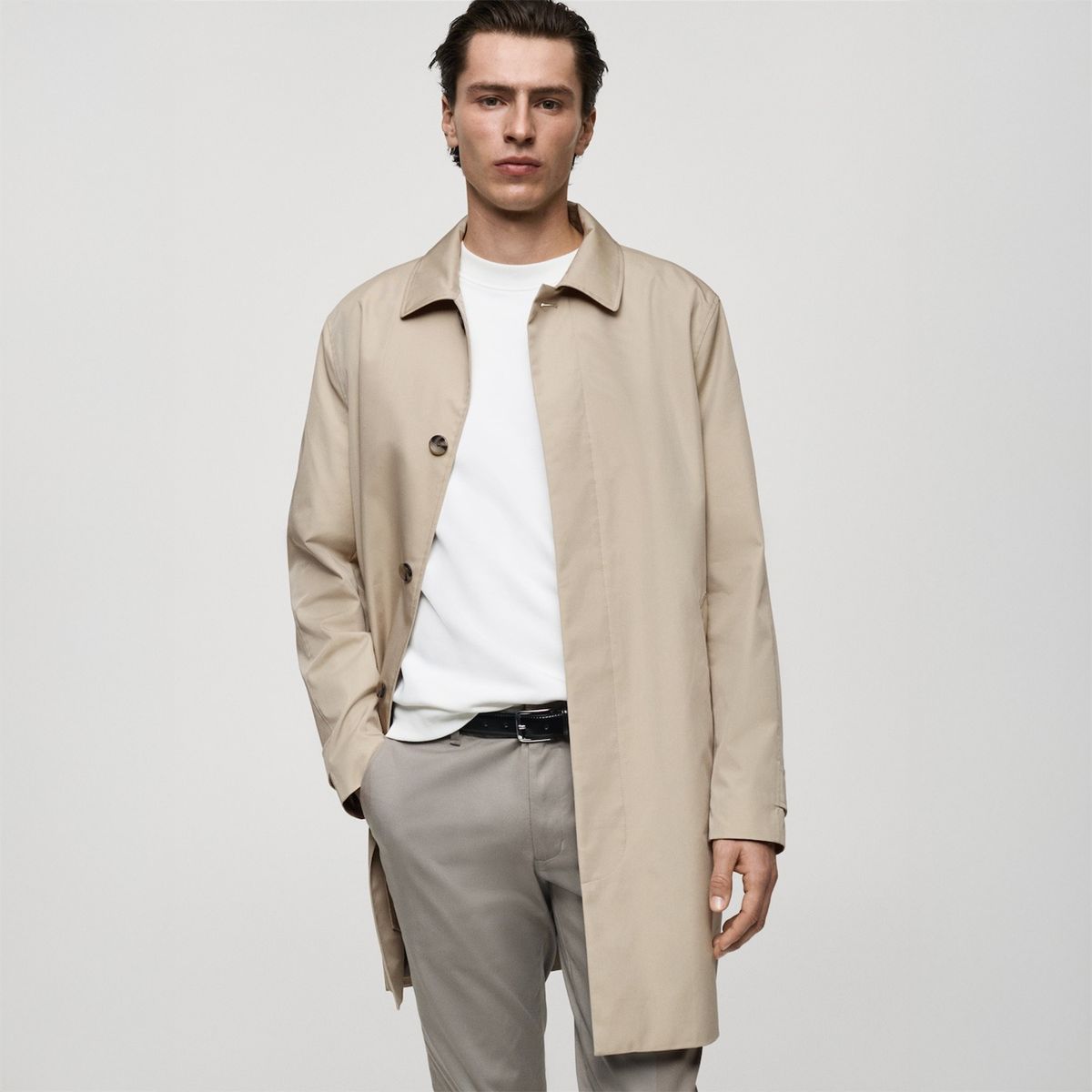 MANGO - Abrigo Largo Hombre Mango Man