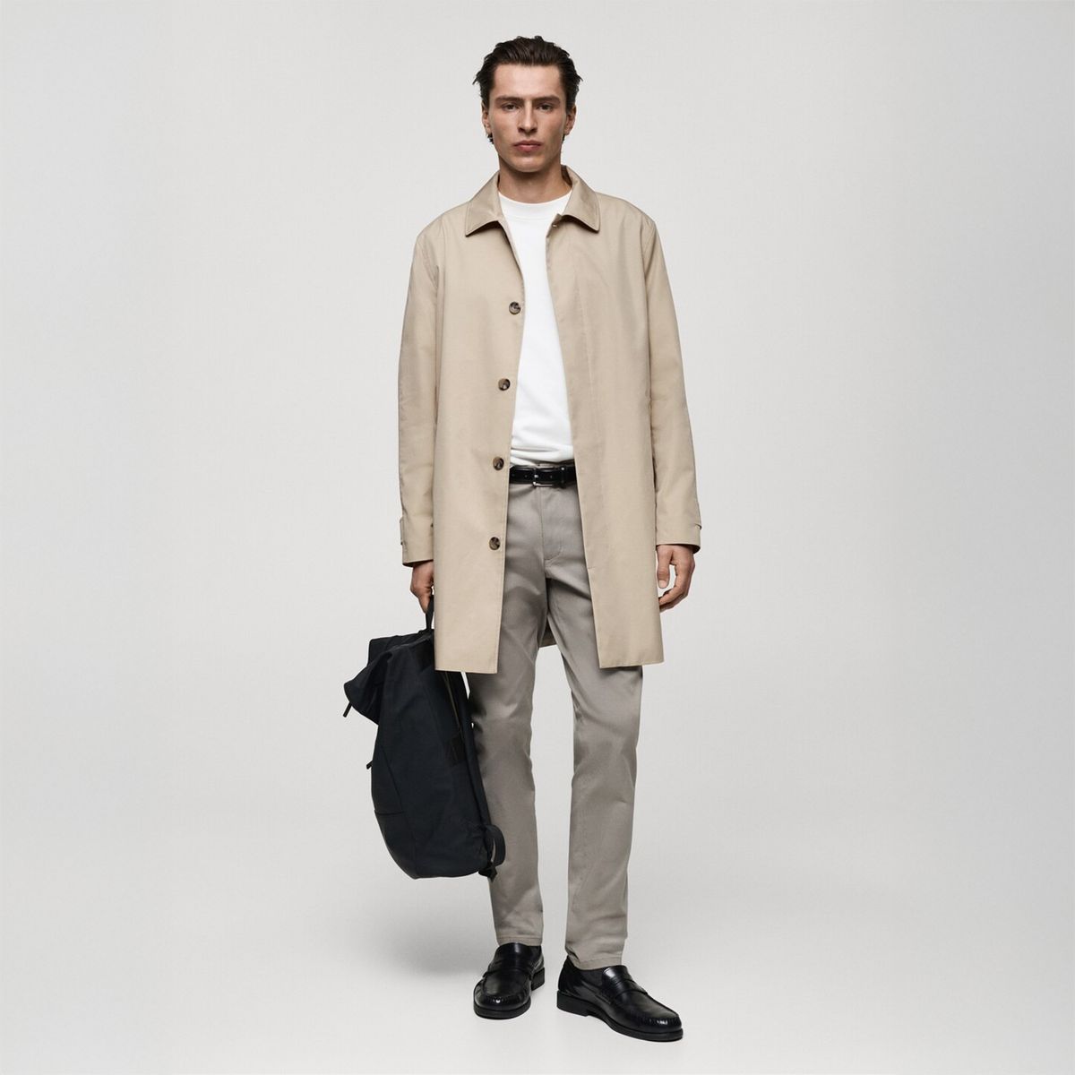 MANGO - Abrigo Largo Hombre Mango Man