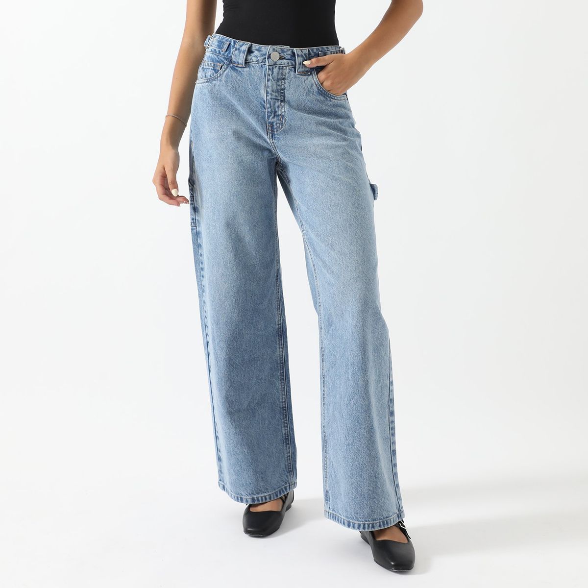 SYBILLA - Jean Baggy Tiro Alto Mujer Sybilla