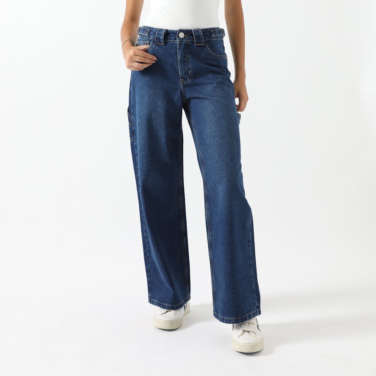 SYBILLA - Jean Baggy Tiro Alto Mujer Sybilla