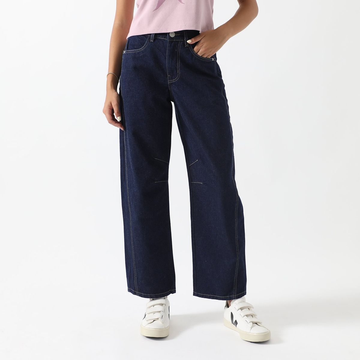 SYBILLA - Jean Balloon 100% Algodón Mujer Sybilla