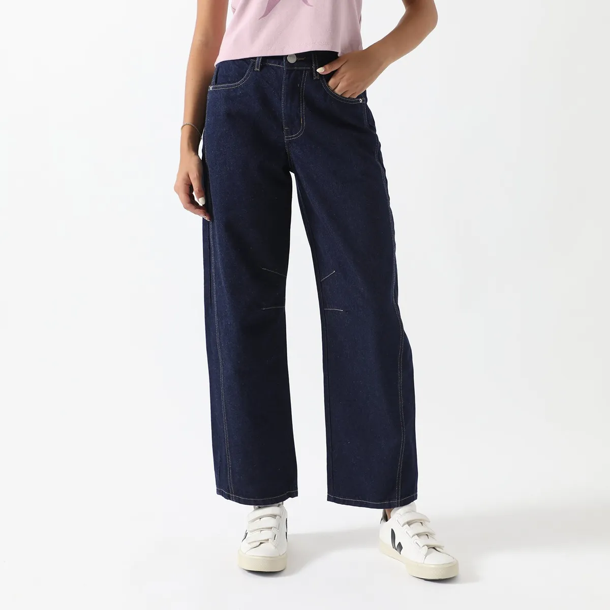 SYBILLA - Jean Balloon 100% Algodón Mujer Sybilla