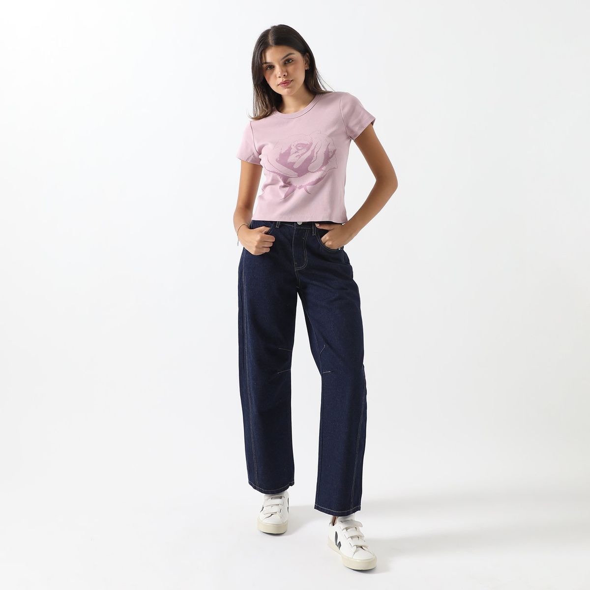 SYBILLA - Jean Balloon 100% Algodón Mujer Sybilla