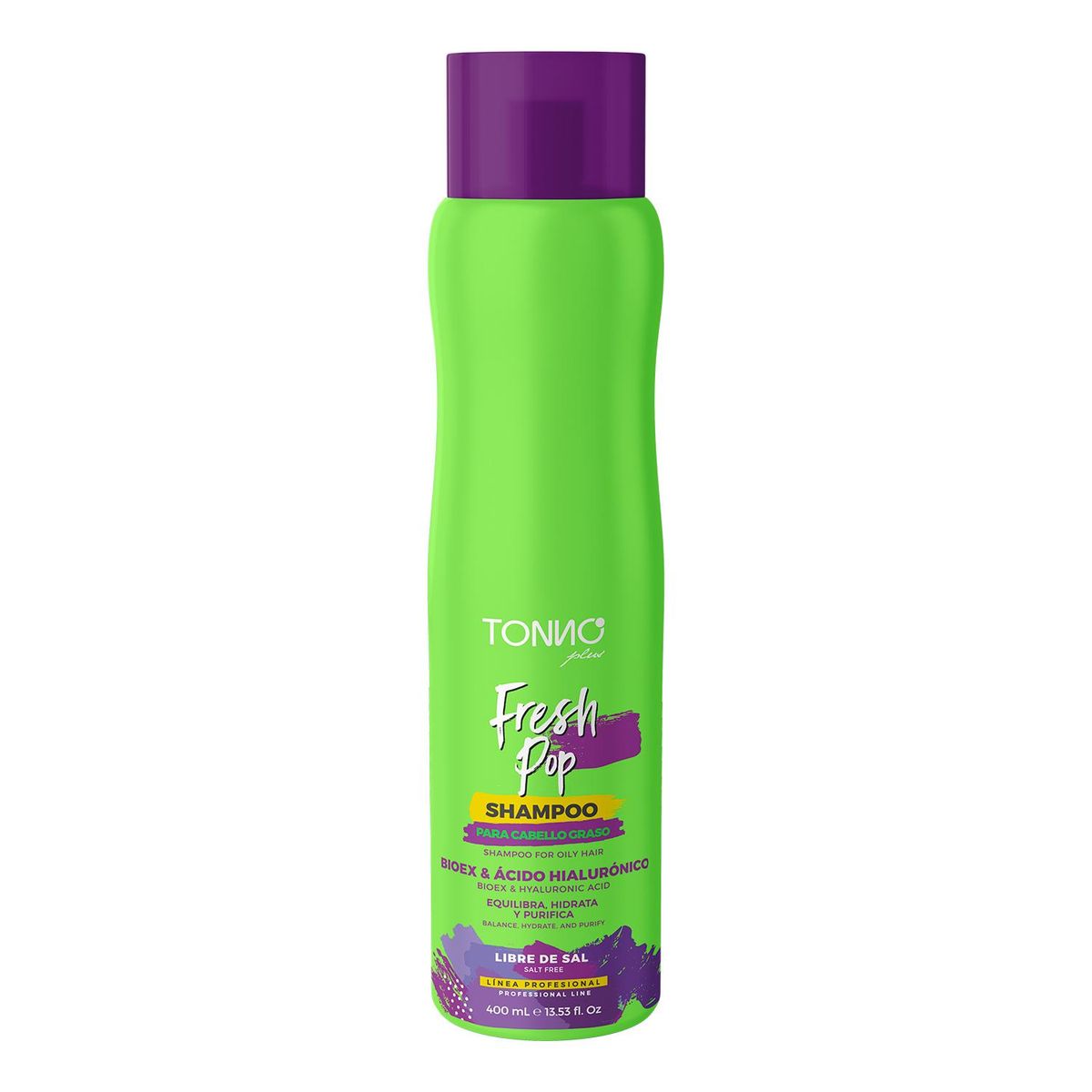 TONNO PLUS - Shampoo Para Cabello Graso Fresh Pop 400ml Tonno Plus