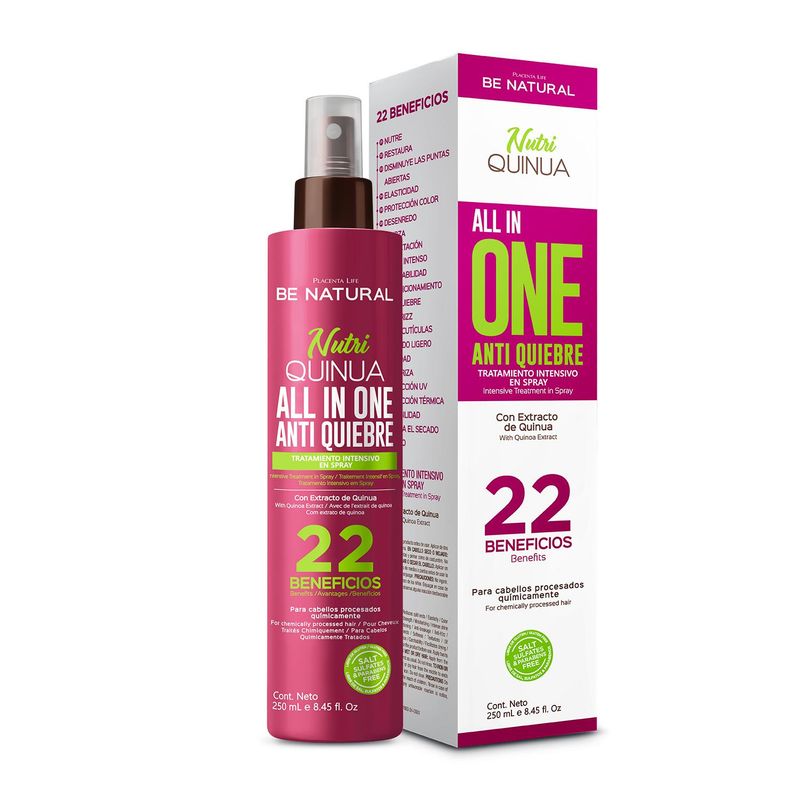 BE NATURAL - All In One Tratamiento Intensivo Nutri Quinua 250ml Be Natural